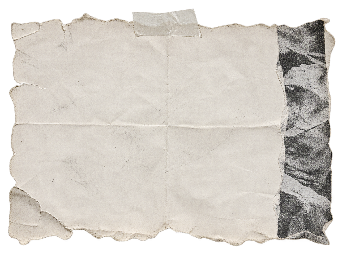 Torn paper and photocopied textures from an unfinished collage